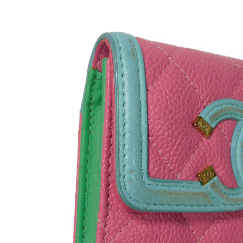 Top Quality Chanel CC Filigree Card Holder