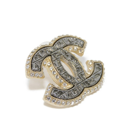 Top Quality Chanel Crystal Coco Mark Earrings