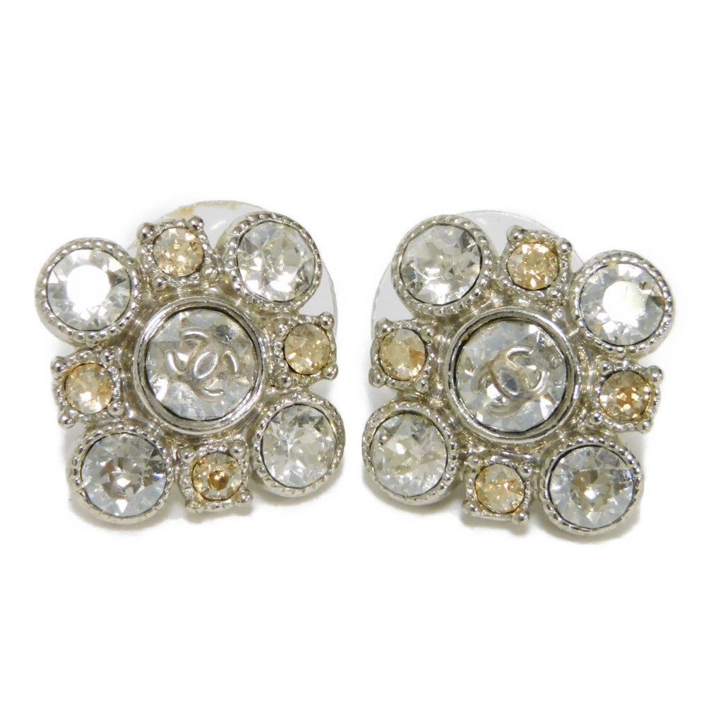 Top Quality Chanel Crystal Flower Coco Mark Earrings A37285