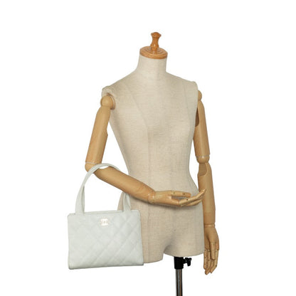 Top Quality Chanel Top Quality Chanel MATRESSE HANDBACK RAMSKIN WHITE LADY'S HANDBACK