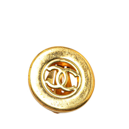 Top Quality Chanel Vintage Coco Mark Earrings Gold