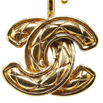 Top Quality Chanel Matelasse Coco Mark Necklace Gold