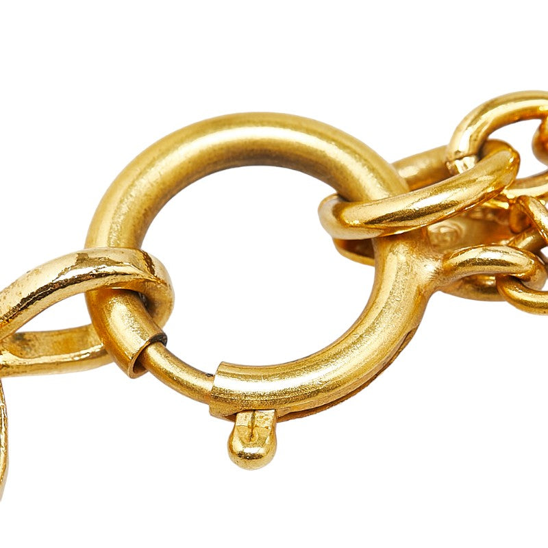 Top Quality Chanel Matelasse Coco Mark Necklace Gold