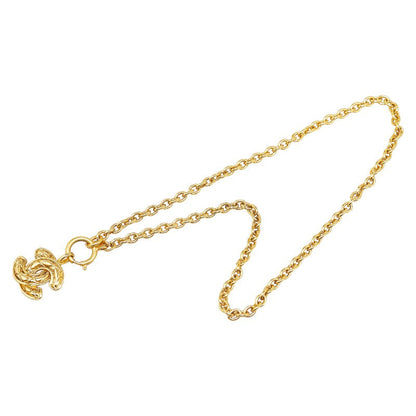 Top Quality Chanel Matelasse Coco Mark Necklace Gold