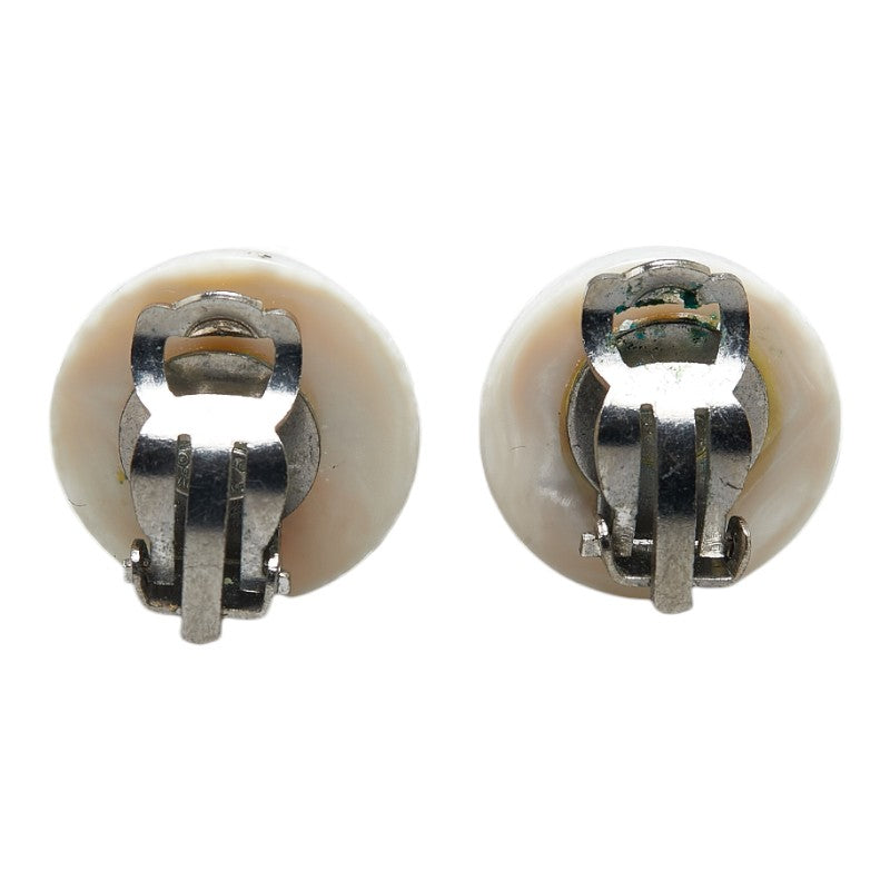 Top Quality Chanel Coco Mark Earrings Silver White