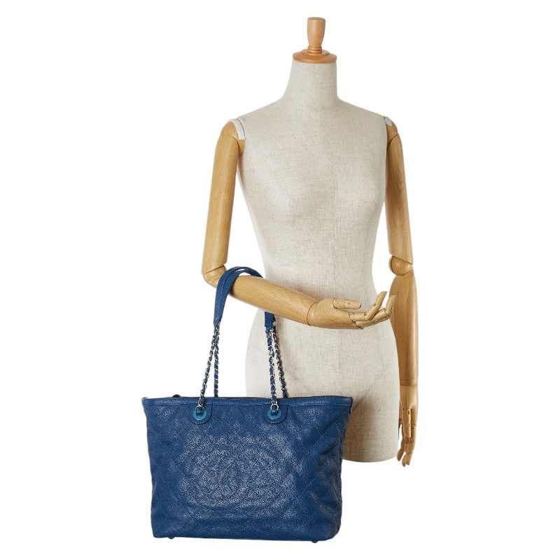 Top Quality Chanel Caviar Skin Matelasse Coco Mark Chain Tote