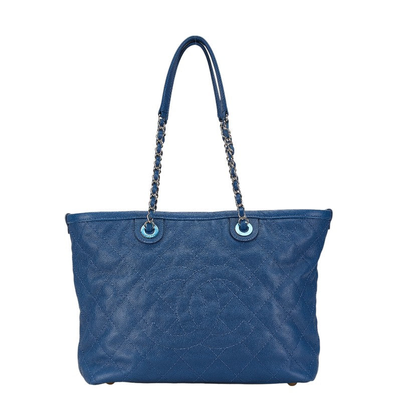 Top Quality Chanel Caviar Skin Matelasse Coco Mark Chain Tote