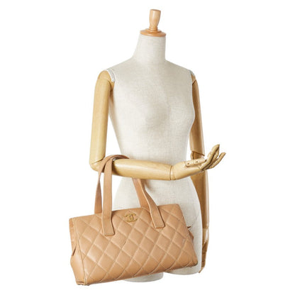 Top Quality Chanel Wild Stitch Coco Mark Tote Bag Beige