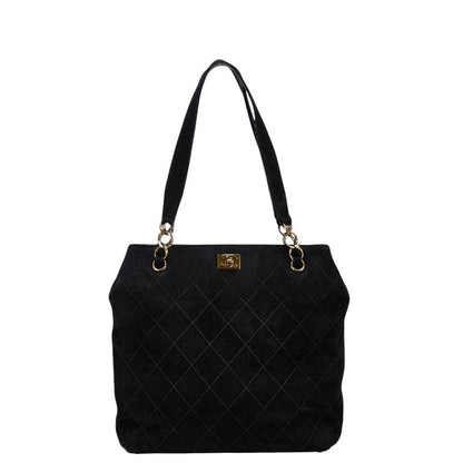 Top Quality Chanel Coco Mark Sweat Tote Bag Black