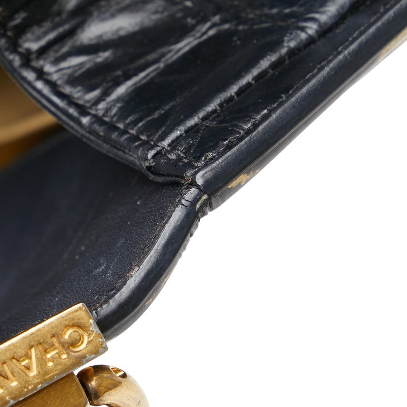 Top Quality Chanel Graffiti Boy Croc Embossed Leather Shoulder Bag