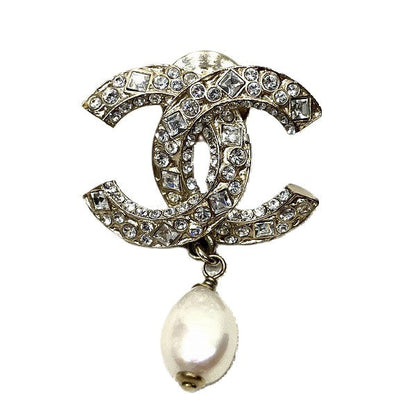 Top Quality Chanel Coco Mark Stone Pearl Brooch