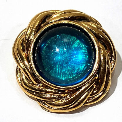 Top Quality Chanel Blue Stone Earrings Clip