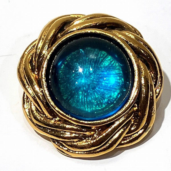 Top Quality Chanel Blue Stone Earrings Clip