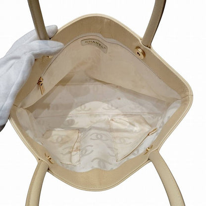 Top Quality Chanel Lambskin Tote Handbag Beige