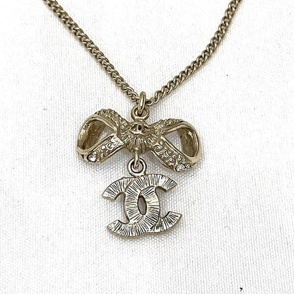 Top Quality Chanel Ribbon Coco Mark Necklace A42647