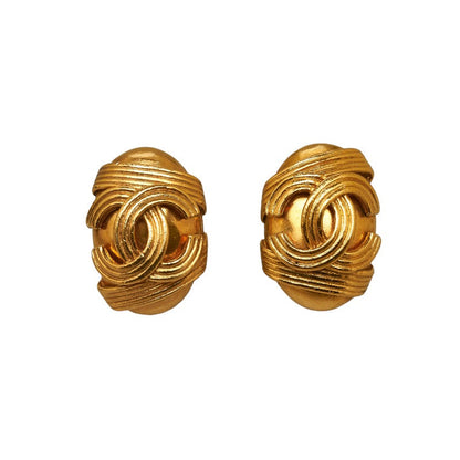 Top Quality Chanel Cocomark Waterdresser Earring Gold   Chanel