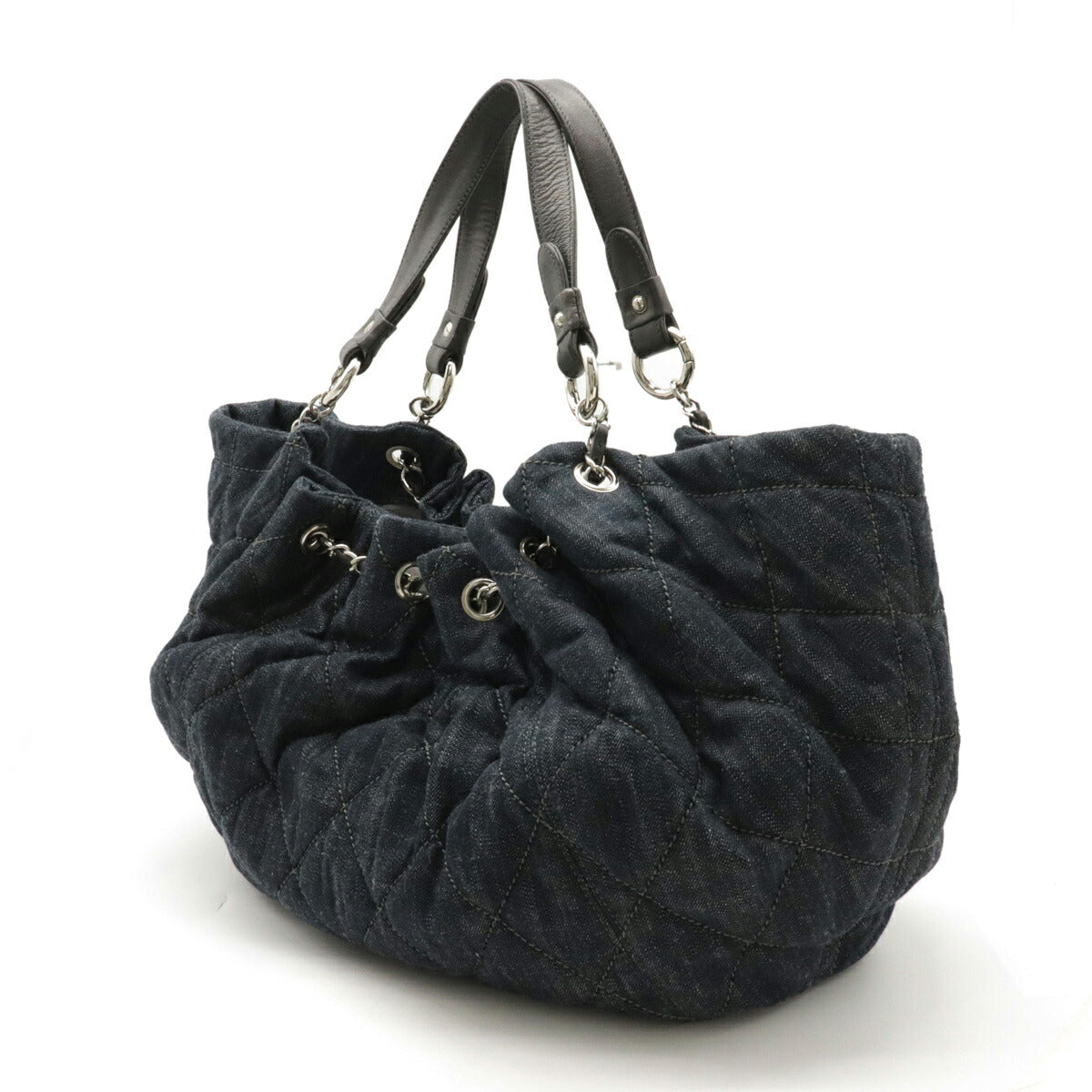 Top Quality Chanel Denim Leather Coco Cabas GM Tote
