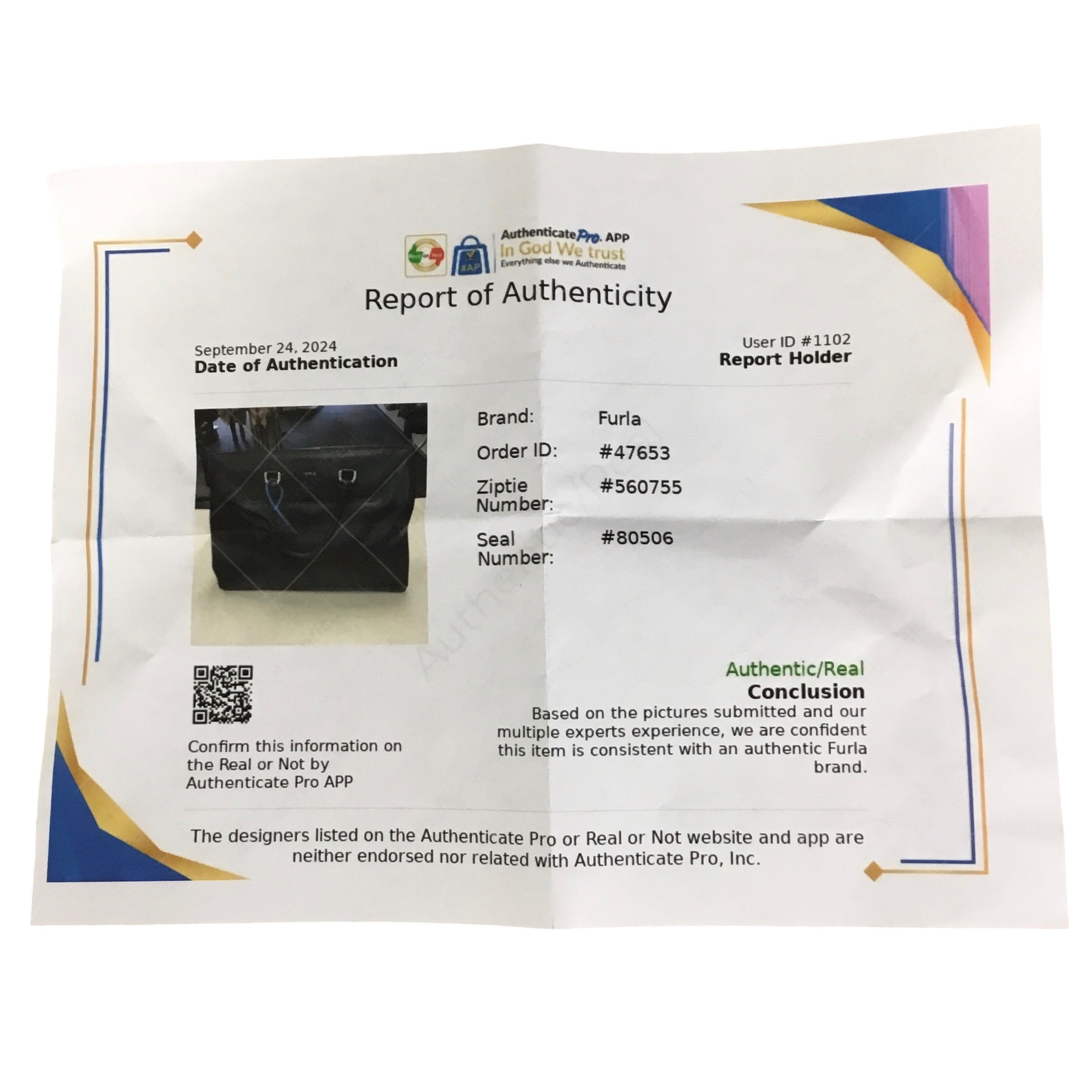 Handbag Designer By Furla. Size: Large