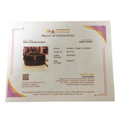 Crossbody Luxury Designer By Burberry. Size: Small