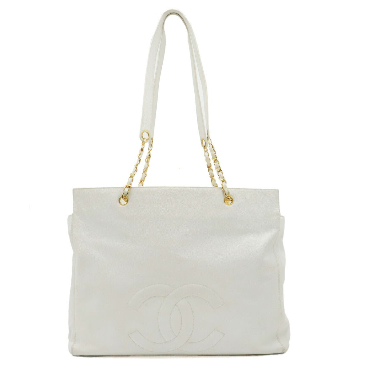 Top Quality Chanel Caviar Skin Coco Mark Chain Tote Bag