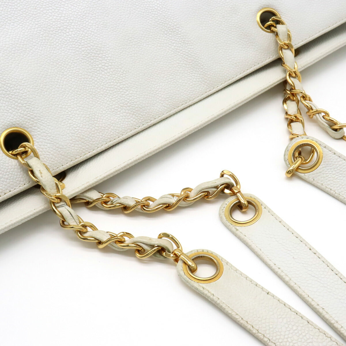 Top Quality Chanel Caviar Skin Coco Mark Chain Tote Bag
