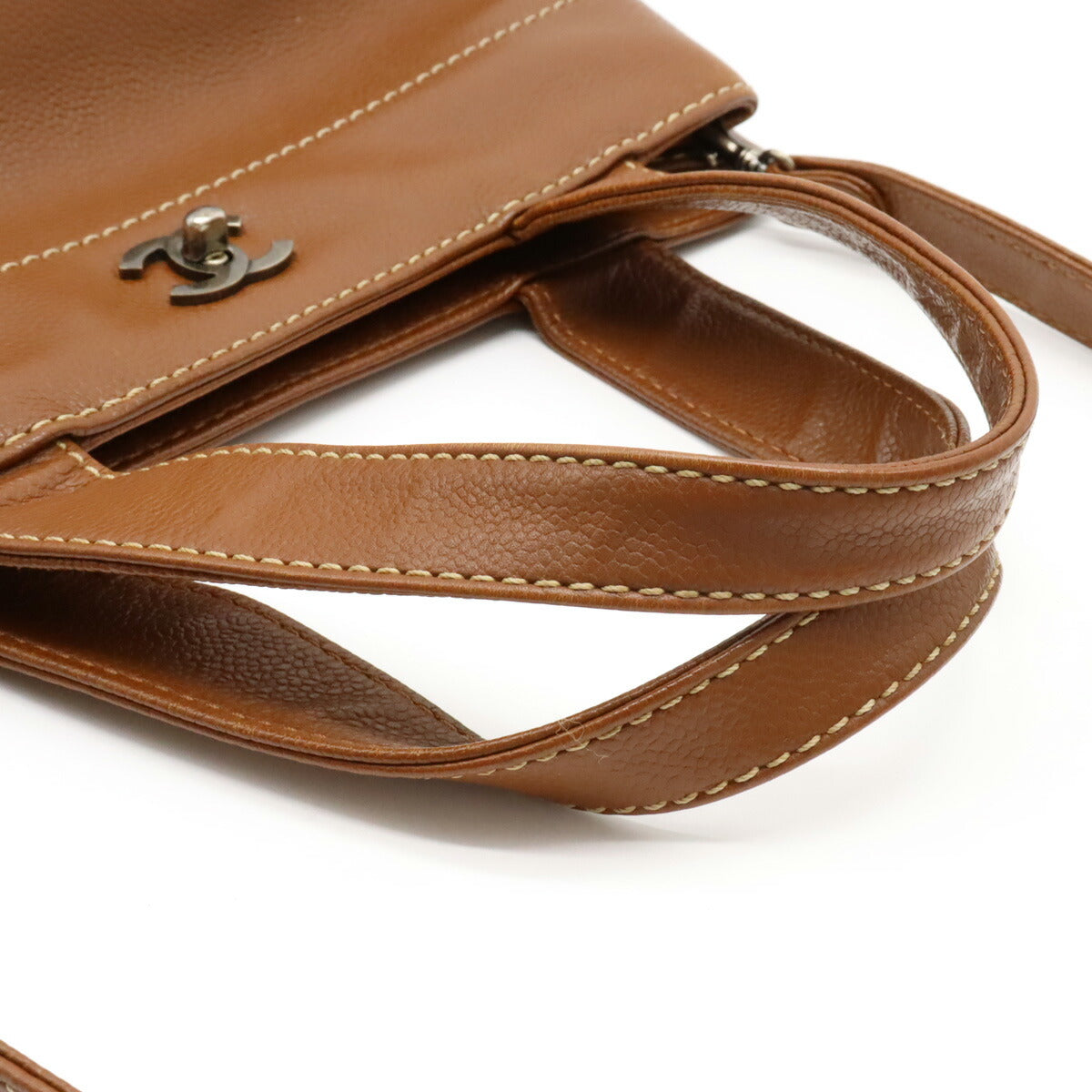 Top Quality Chanel Caviar Skin Tote Bag Brown