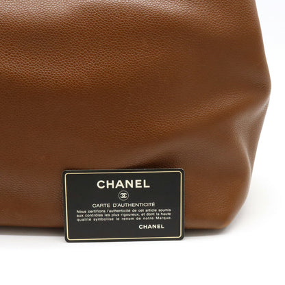 Top Quality Chanel Caviar Skin Tote Bag Brown