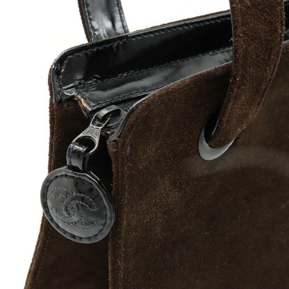 Top Quality Chanel Suede Patent Leather Tote Bag