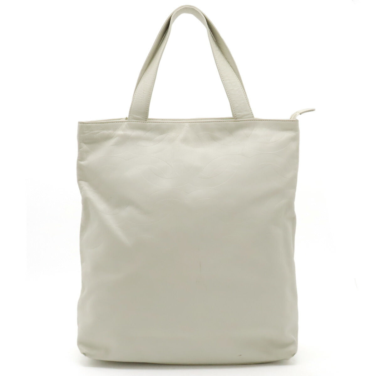 Top Quality Chanel Leather Coco Mark Embossed Tote Bag