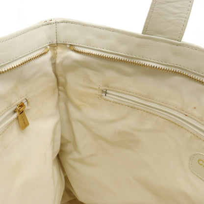 Top Quality Chanel Leather Coco Mark Embossed Tote Bag