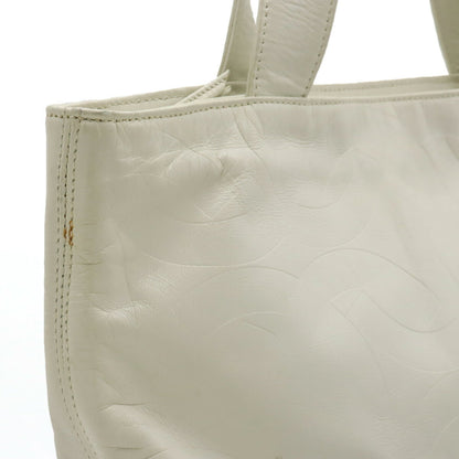 Top Quality Chanel Leather Coco Mark Embossed Tote Bag