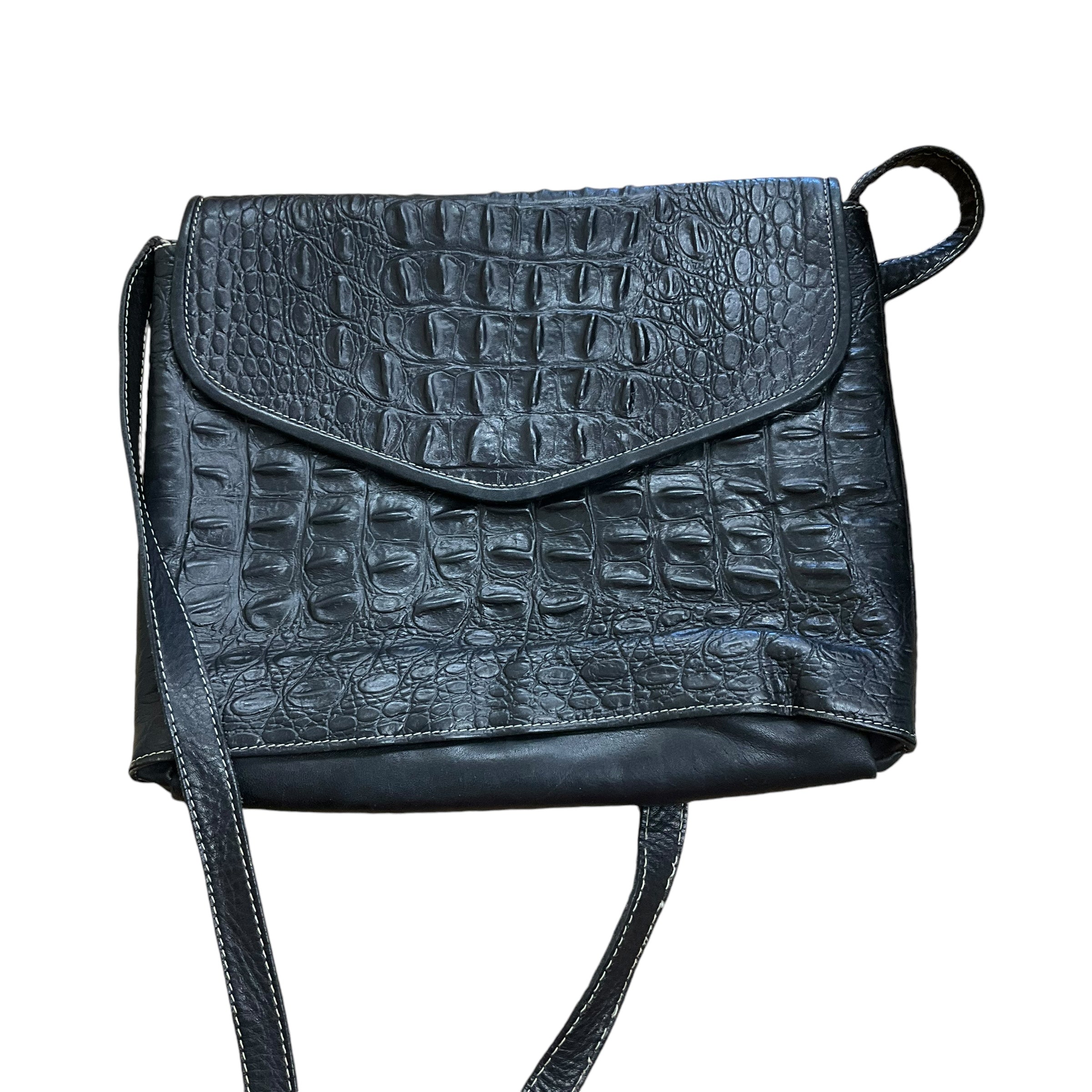 Crossbody Leather By Unisa. Size: Large