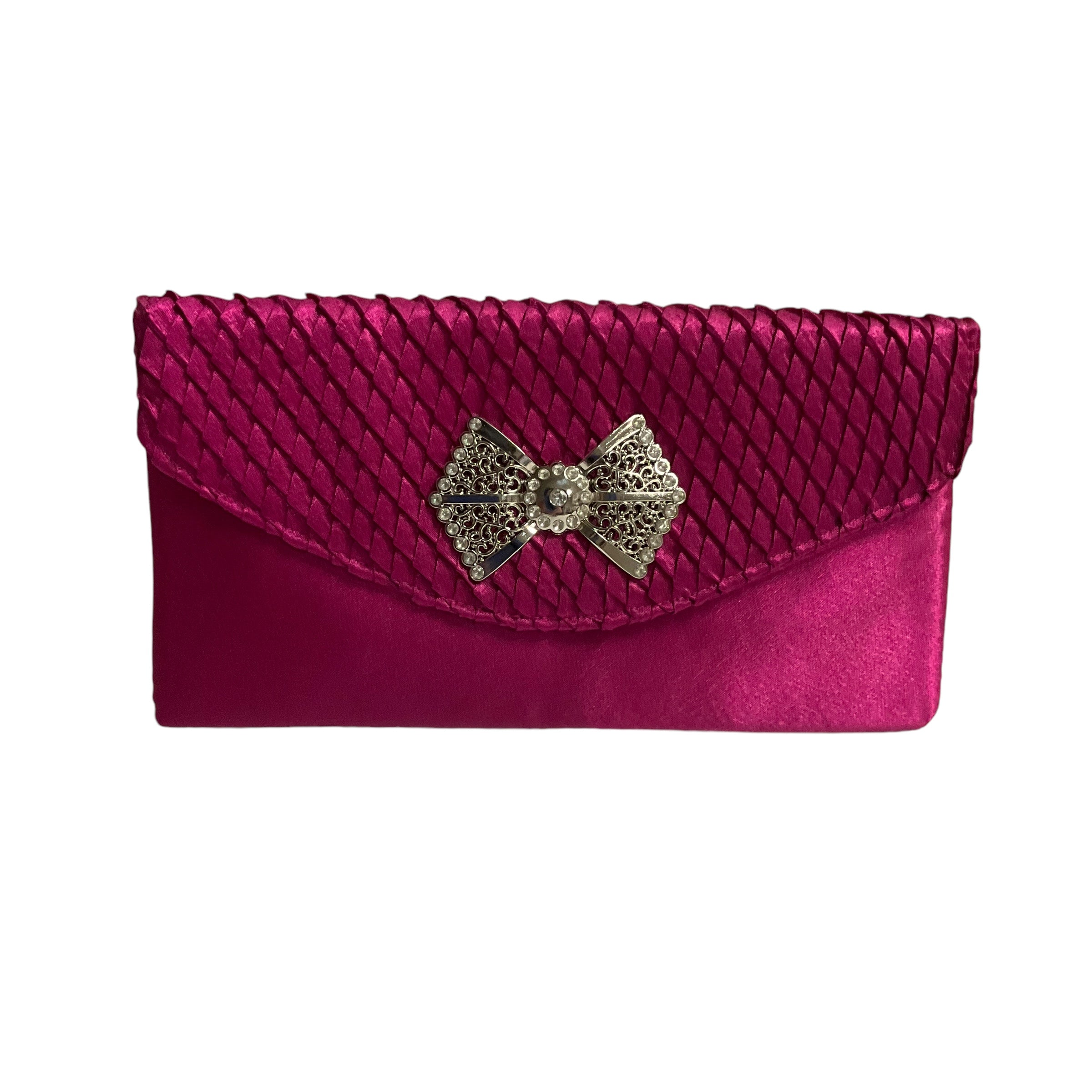 CLUTCH in PINK. Size: MEDIUM