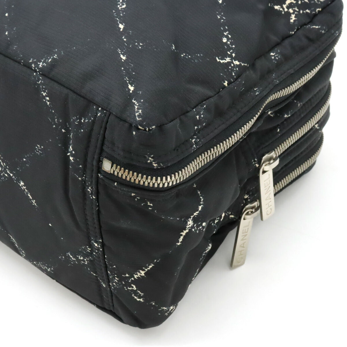 Top Quality Chanel Nylon Mini Boston Handbag Black Red