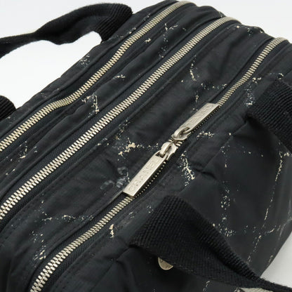 Top Quality Chanel Nylon Mini Boston Handbag Black Red