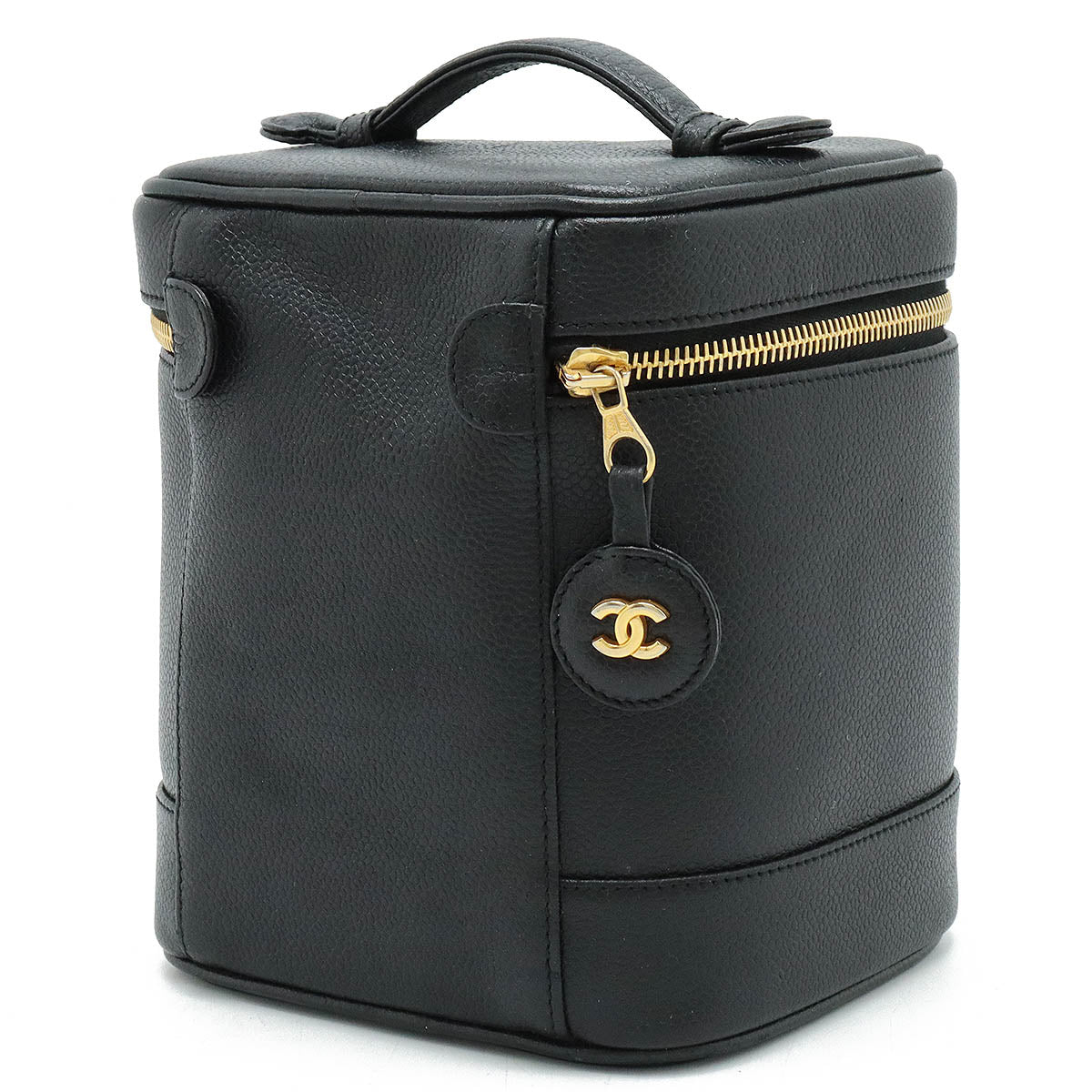 Top Quality Chanel Caviar Vanity Bag Black Leather