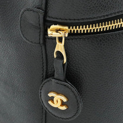 Top Quality Chanel Caviar Vanity Bag Black Leather