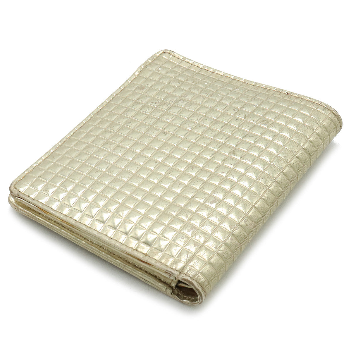 Top Quality Chanel Metallic Leather Micro Chocolate Bar Wallet