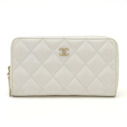 Top Quality Chanel Caviar Matelasse Small Zip Wallet
