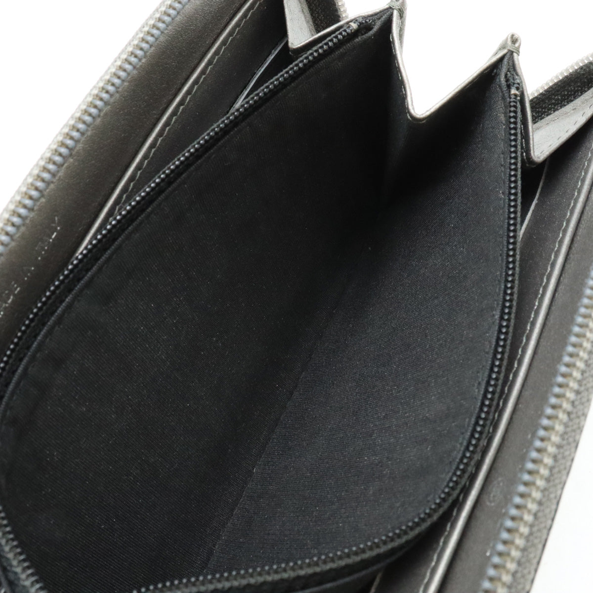 Top Quality Chanel Caviar Skin Round Zip Wallet Metallic Gray