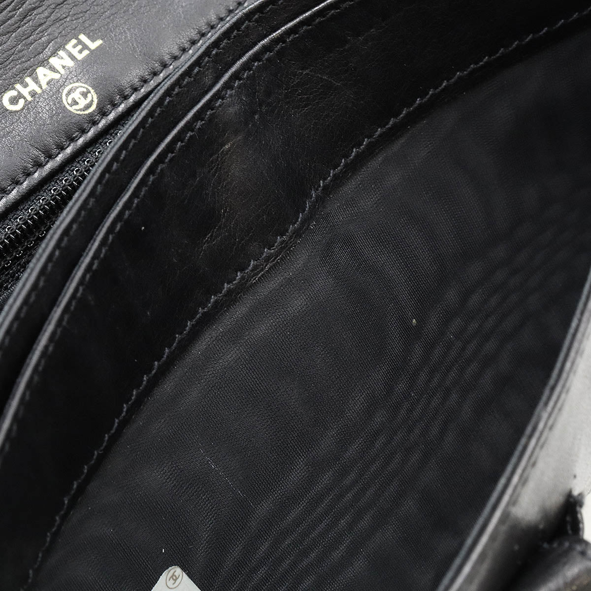 Top Quality Chanel Coco Mark Chain Wallet Patent Leather Black