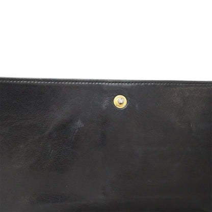 Top Quality Chanel Coco Mark Chain Wallet Patent Leather Black
