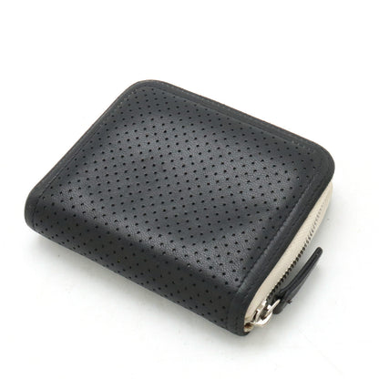 Top Quality Chanel Leather Card Case Black Ivory
