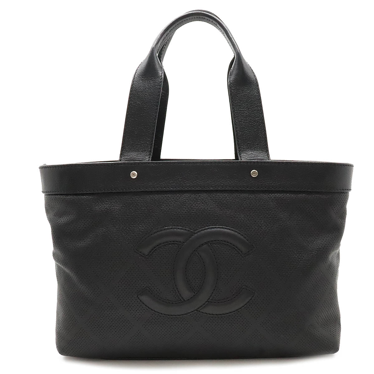 Top Quality Chanel Coco Mark Mesh Leather Tote Bag A33936