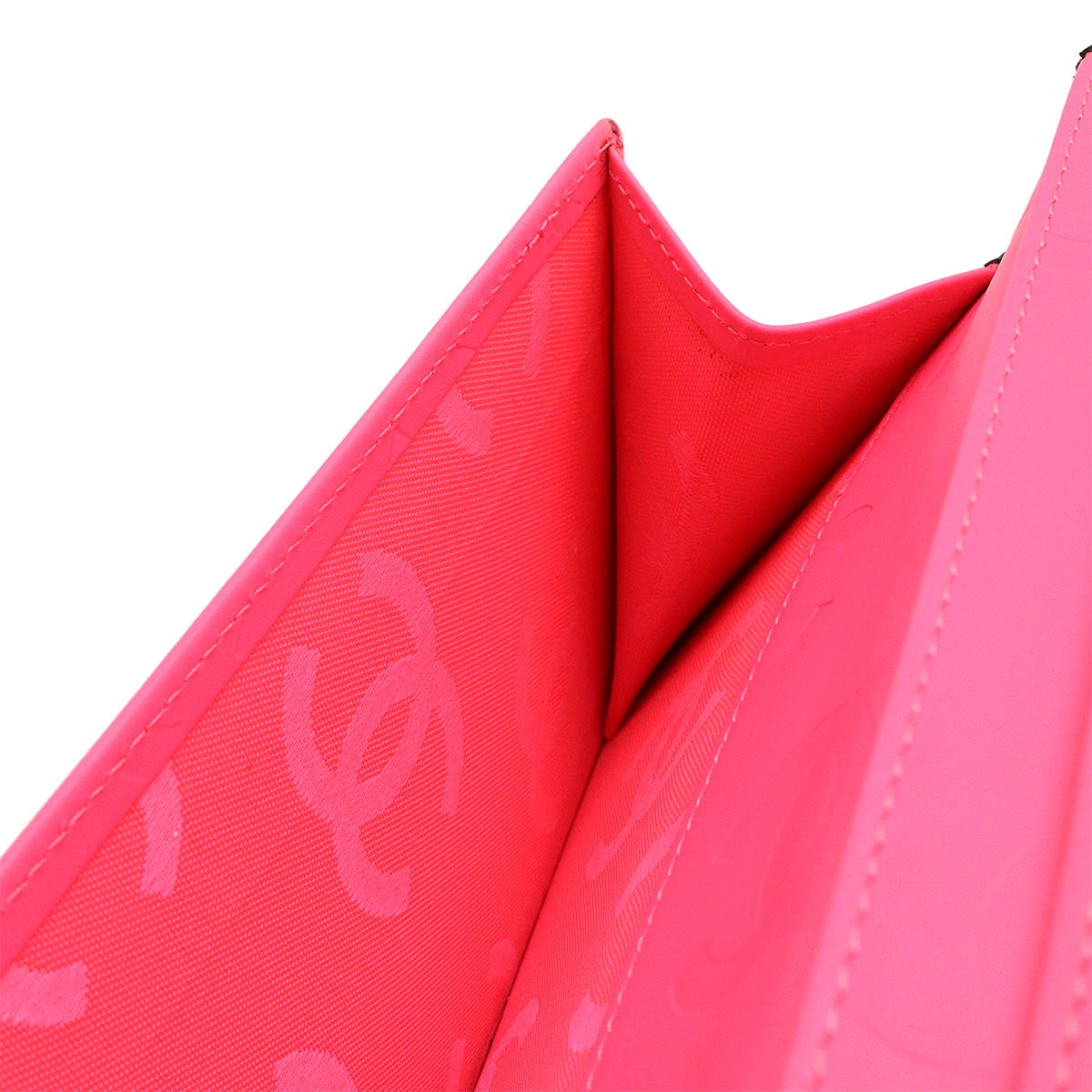Top Quality Chanel Cambon Line Leather Wallet Black Pink