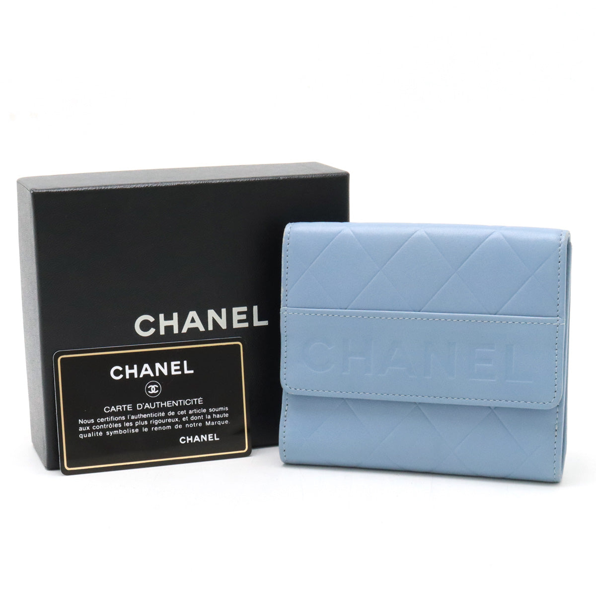 Top Quality Chanel Matelasse Leather Bifold Wallet
