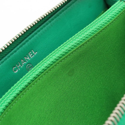 Top Quality Chanel Leather Coco Mark Punching Wallet