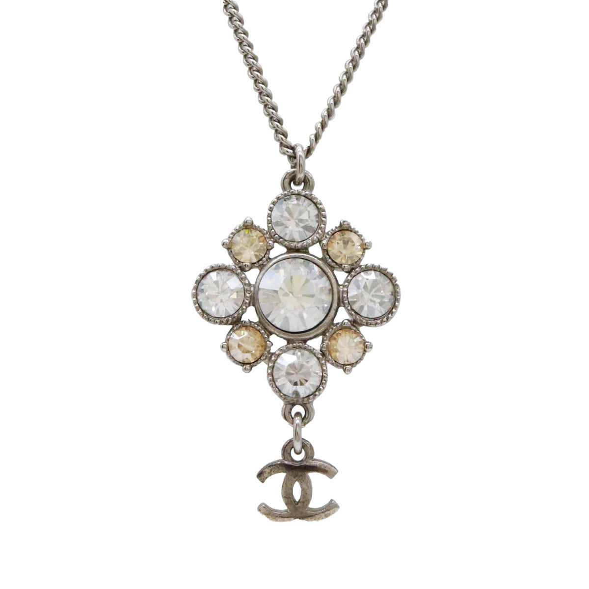 Top Quality Chanel Coco Mark Rhinestone Necklace