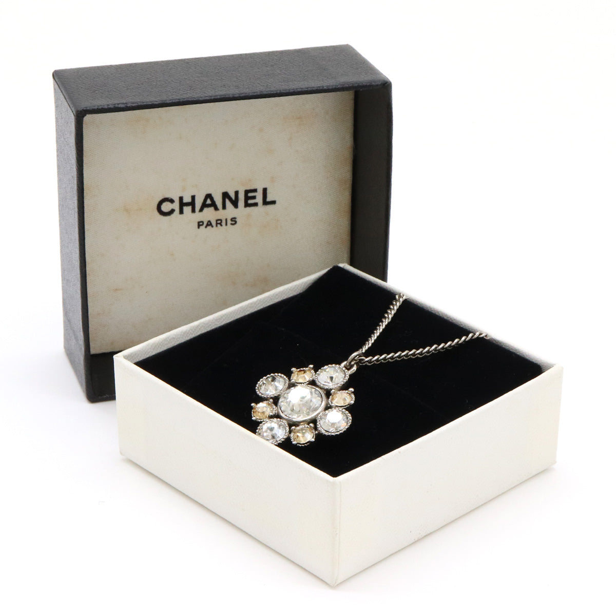 Top Quality Chanel Coco Mark Rhinestone Necklace