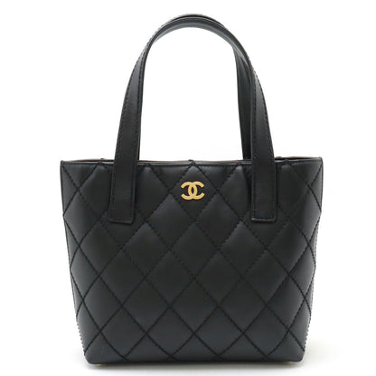 Top Quality Chanel Wild Stitch Leather Tote Bag Black